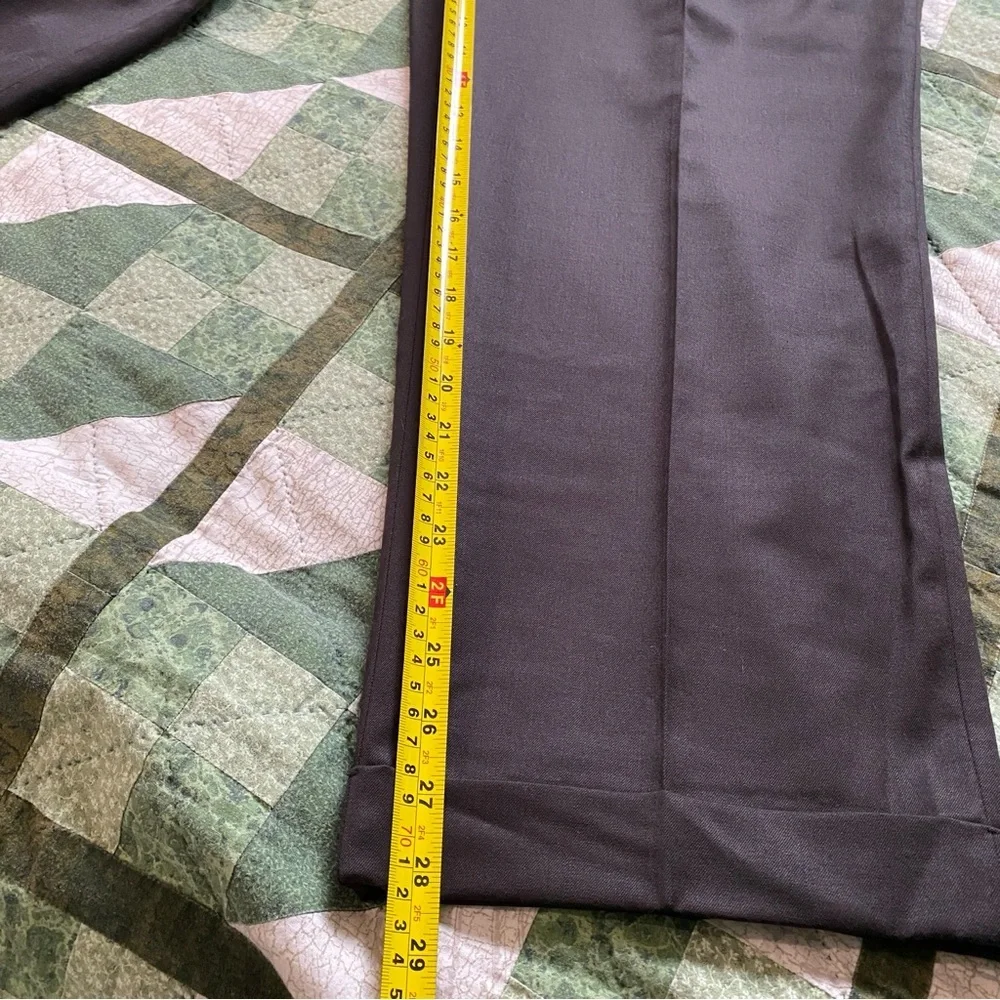 Alfani Wool Pants Trouser‎ Slacks Size 38x29L Black Dress Pants Office Career